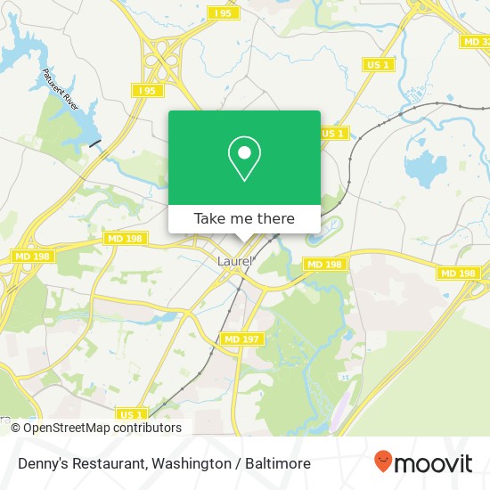 Denny's Restaurant map