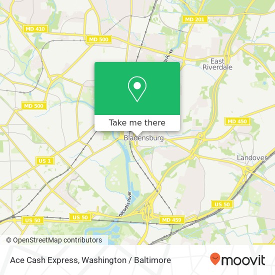 Ace Cash Express map