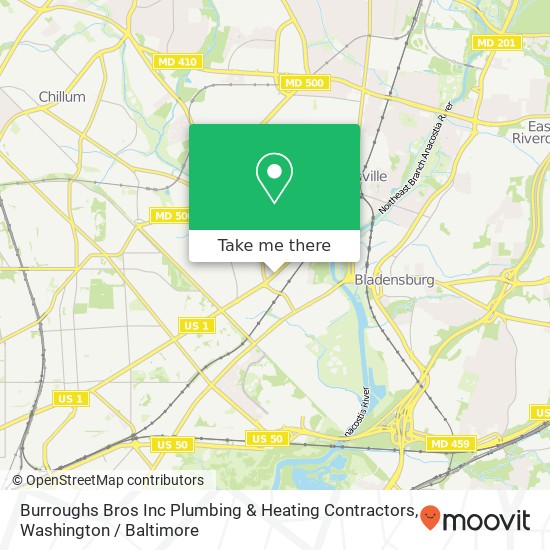 Burroughs Bros Inc Plumbing & Heating Contractors map