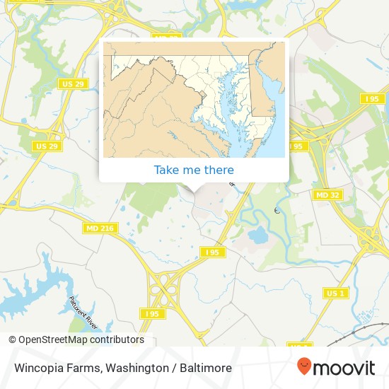 Wincopia Farms map