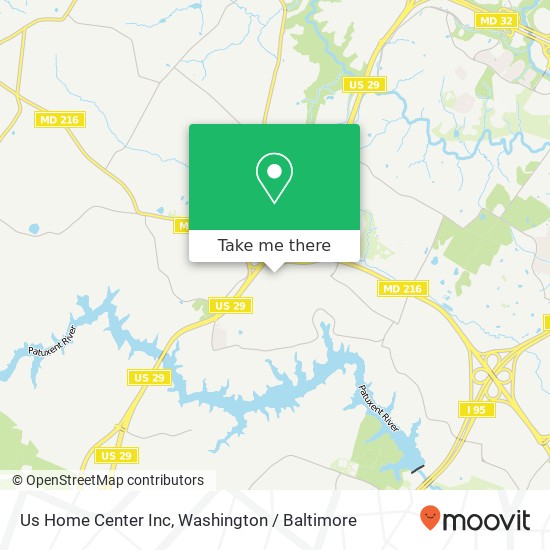 Us Home Center Inc map