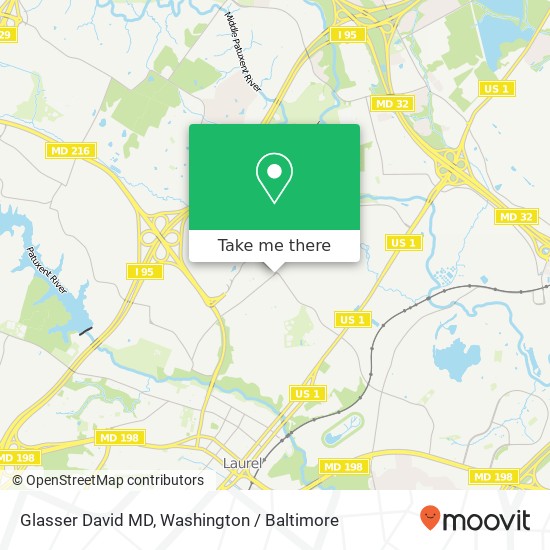 Glasser David MD map