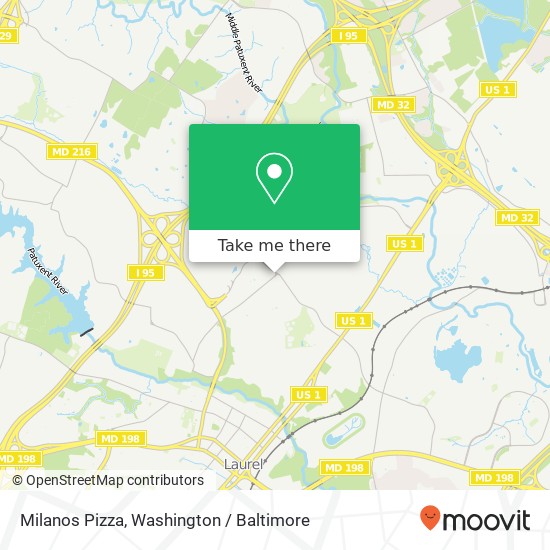 Mapa de Milanos Pizza