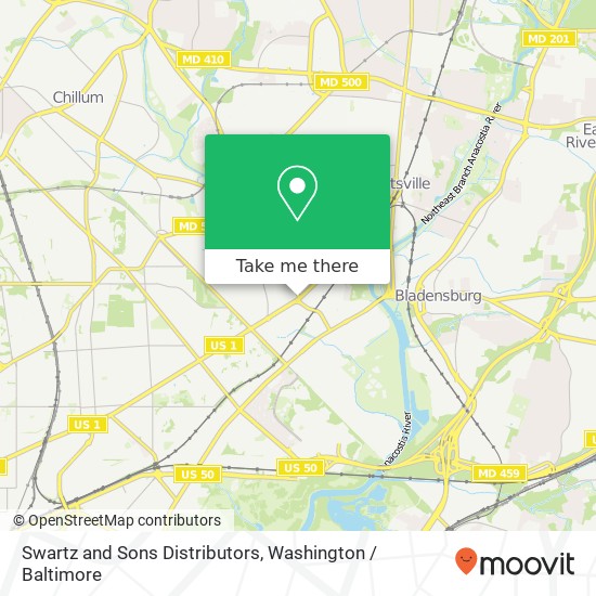 Mapa de Swartz and Sons Distributors