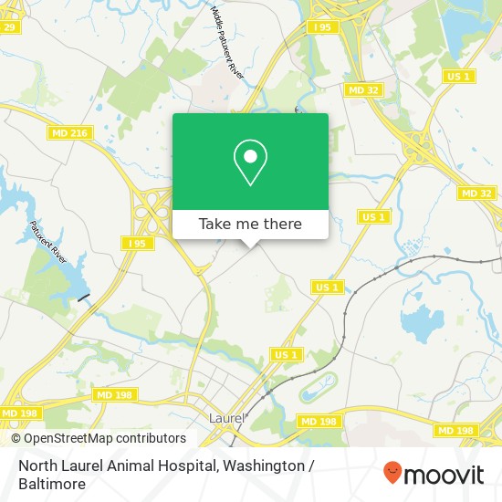 Mapa de North Laurel Animal Hospital