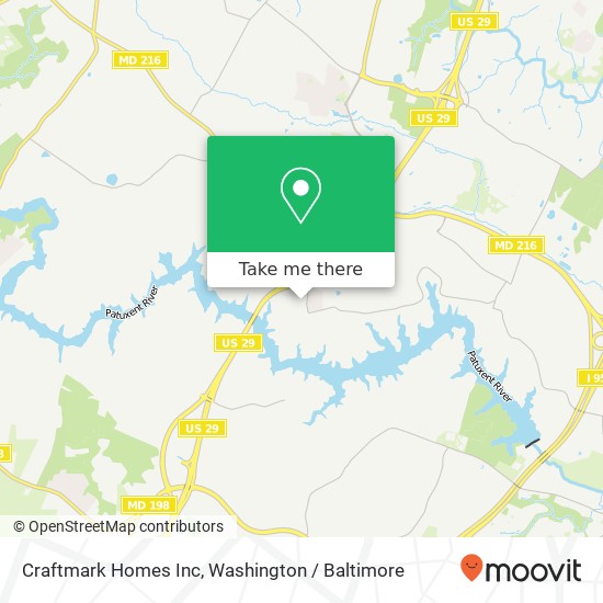 Craftmark Homes Inc map