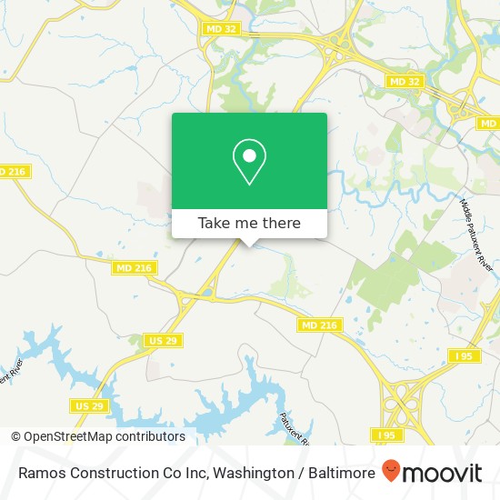 Mapa de Ramos Construction Co Inc