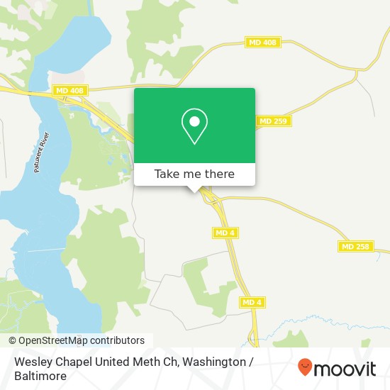 Mapa de Wesley Chapel United Meth Ch