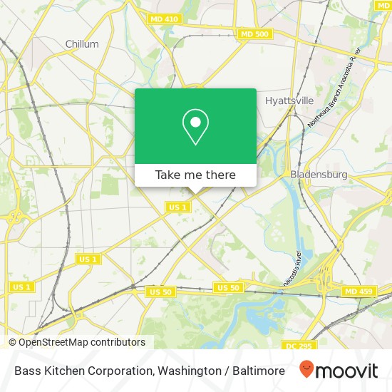 Bass Kitchen Corporation map