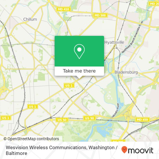 Mapa de Wesvision Wireless Communications