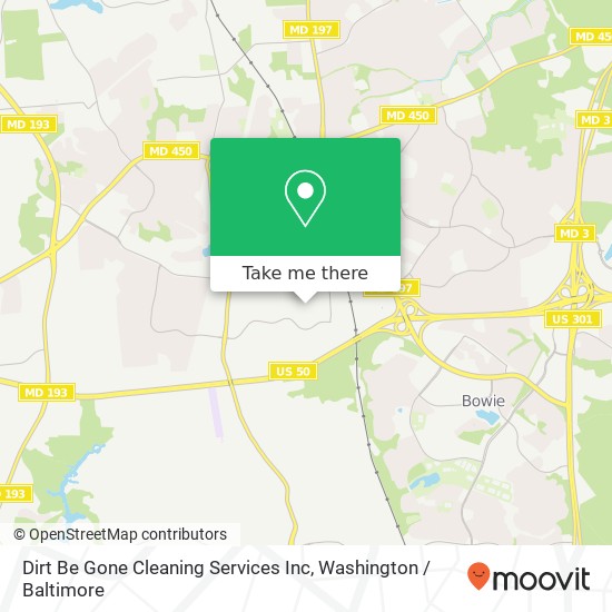 Dirt Be Gone Cleaning Services Inc map