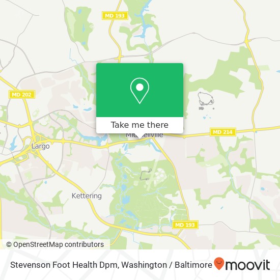 Stevenson Foot Health Dpm map