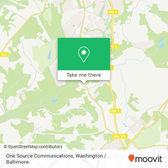 Mapa de One Source Communications