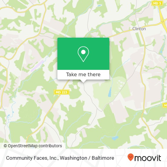 Community Faces, Inc. map