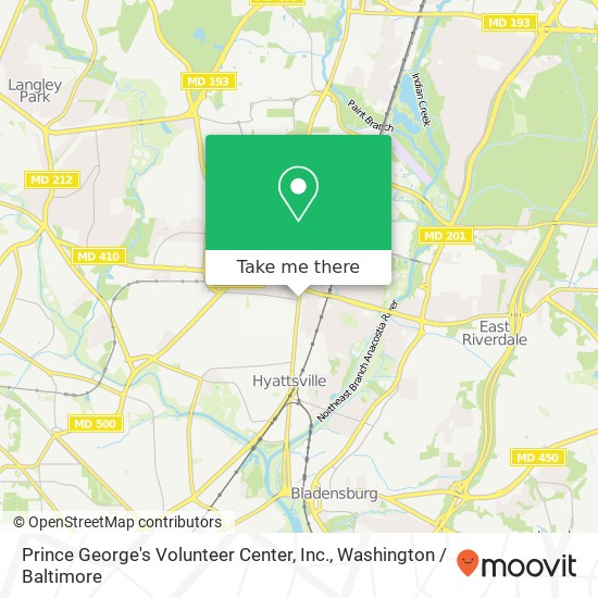 Prince George's Volunteer Center, Inc. map