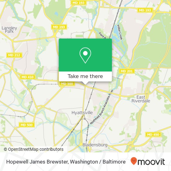 Hopewell James Brewster map