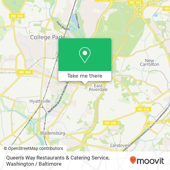 Mapa de Queen's Way Restaurants & Catering Service