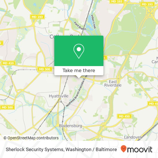 Mapa de Sherlock Security Systems