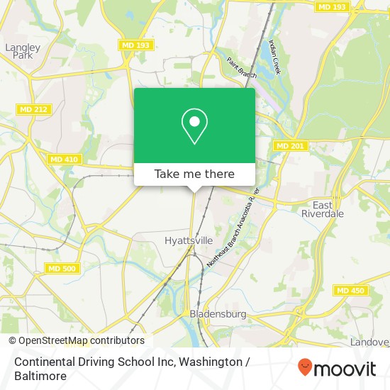 Continental Driving School Inc map