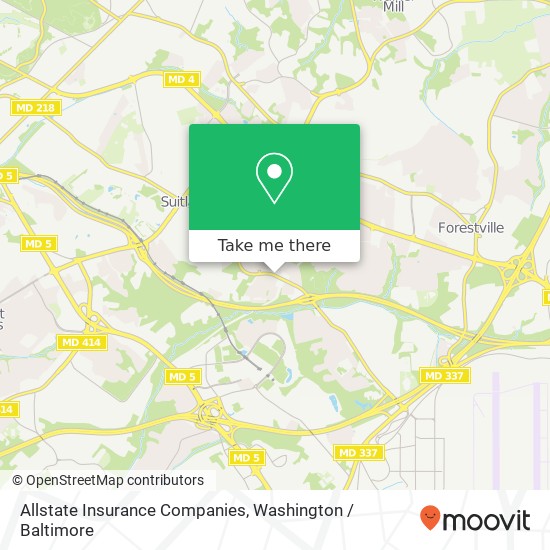 Allstate Insurance Companies map