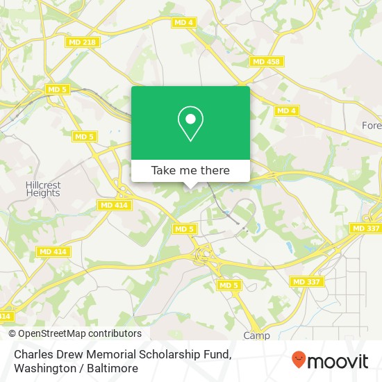 Charles Drew Memorial Scholarship Fund map