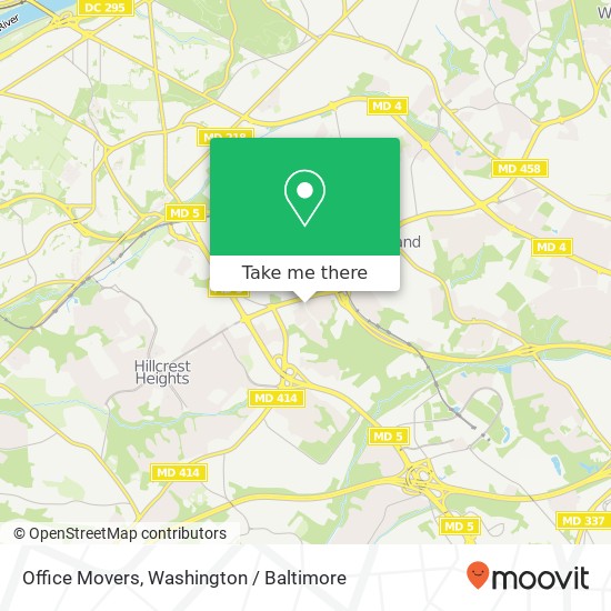 Mapa de Office Movers