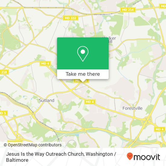 Mapa de Jesus Is the Way Outreach Church