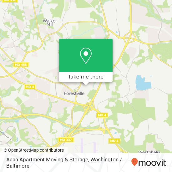 Mapa de Aaaa Apartment Moving & Storage
