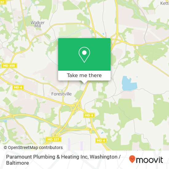 Paramount Plumbing & Heating Inc map