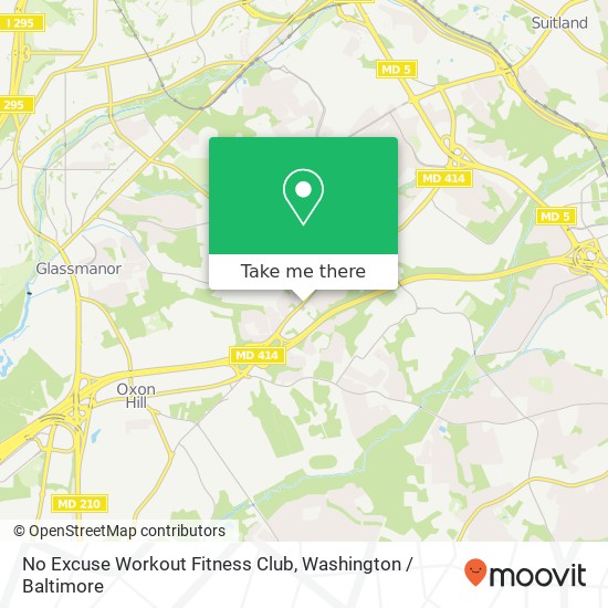 No Excuse Workout Fitness Club map