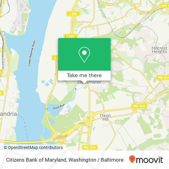 Mapa de Citizens Bank of Maryland