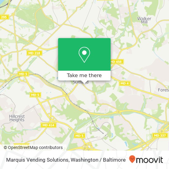 Marquis Vending Solutions map