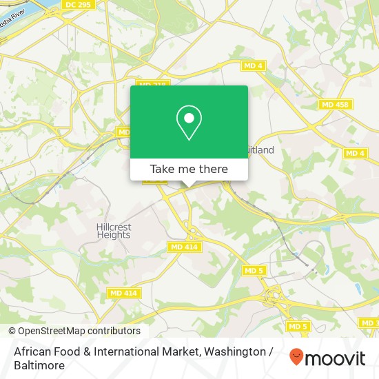 Mapa de African Food & International Market
