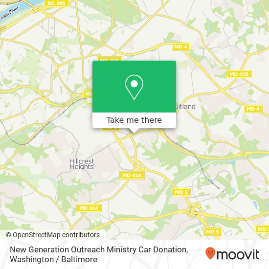 Mapa de New Generation Outreach Ministry Car Donation