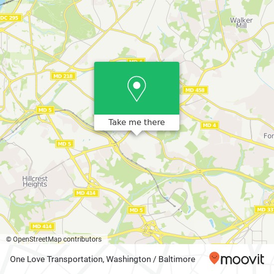 One Love Transportation map