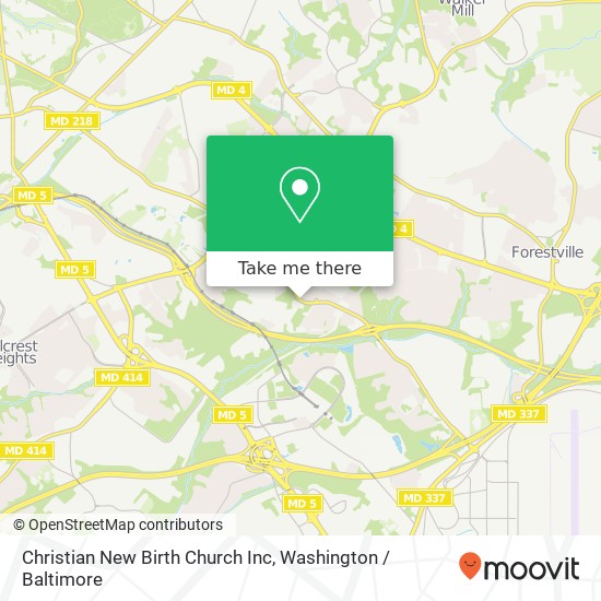Mapa de Christian New Birth Church Inc