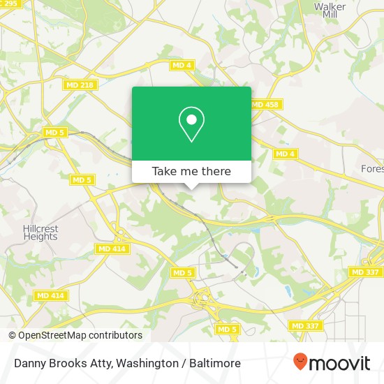 Danny Brooks Atty map