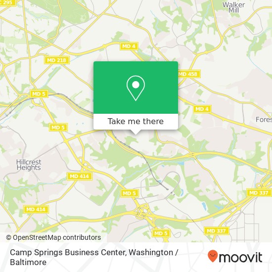 Camp Springs Business Center map