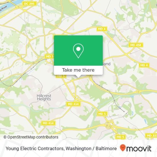 Young Electric Contractors map