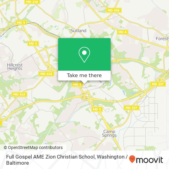 Full Gospel AME Zion Christian School map