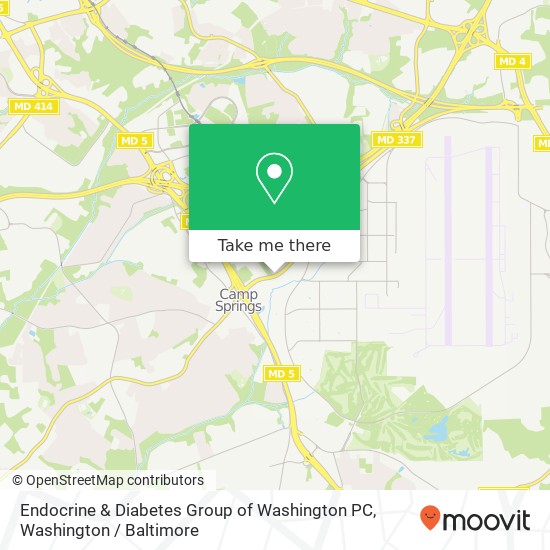 Mapa de Endocrine & Diabetes Group of Washington PC