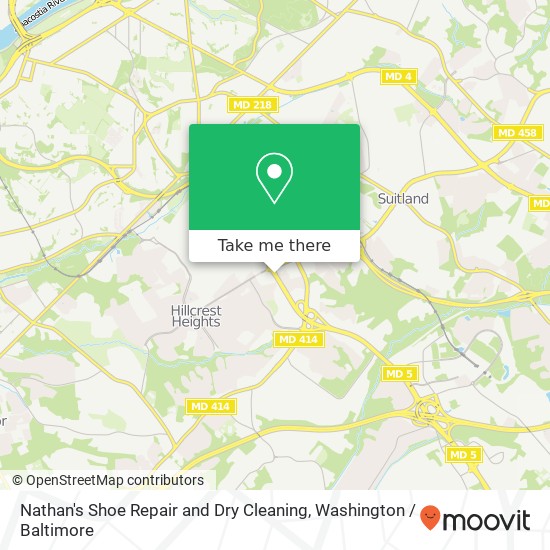 Nathan's Shoe Repair and Dry Cleaning map