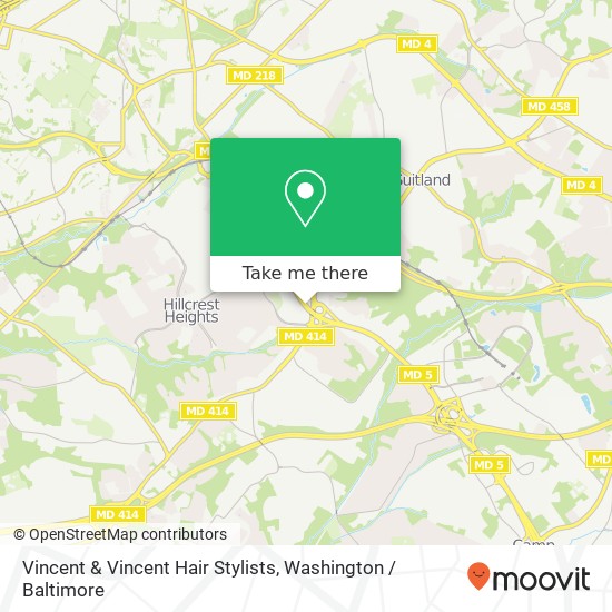 Vincent & Vincent Hair Stylists map