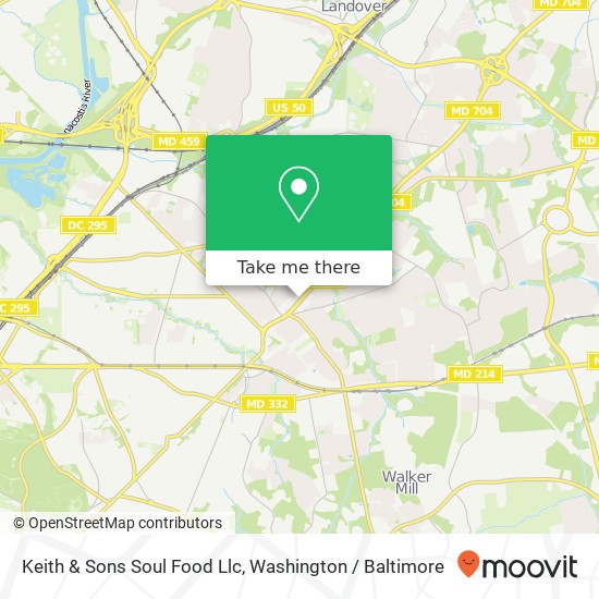 Mapa de Keith & Sons Soul Food Llc