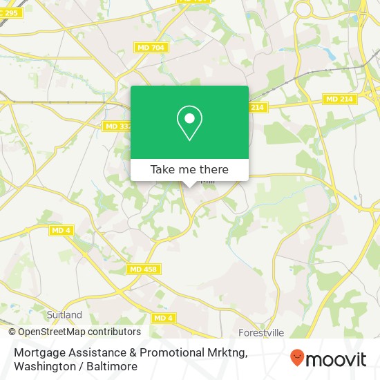 Mortgage Assistance & Promotional Mrktng map