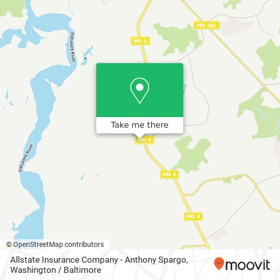 Allstate Insurance Company - Anthony Spargo map