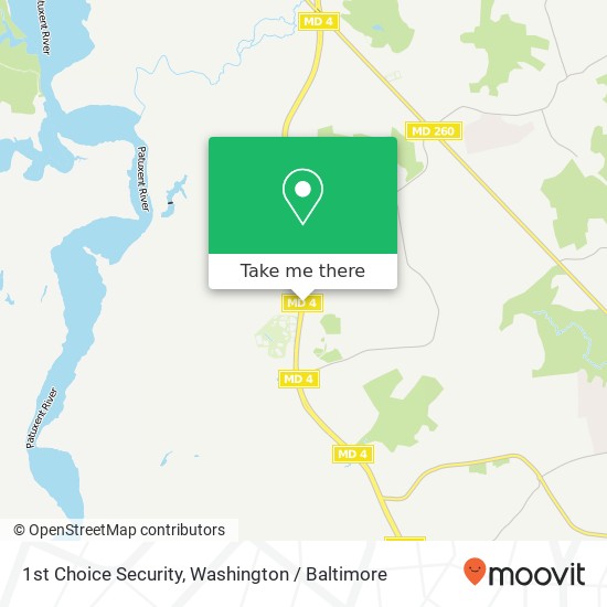 Mapa de 1st Choice Security