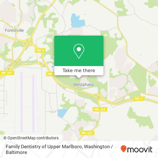 Mapa de Family Dentistry of Upper Marlboro