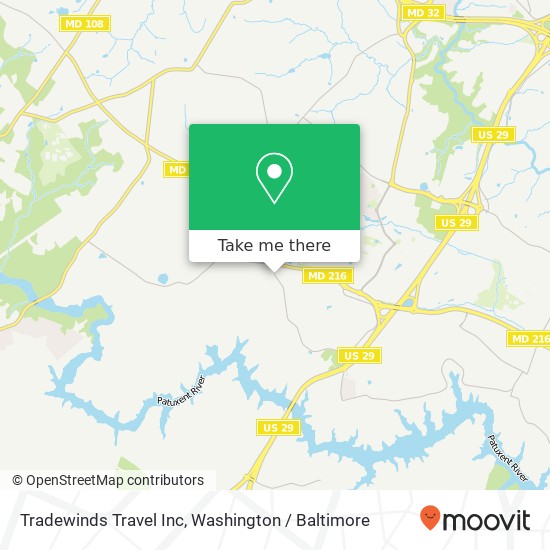 Tradewinds Travel Inc map