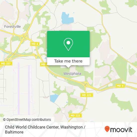 Mapa de Child World Childcare Center